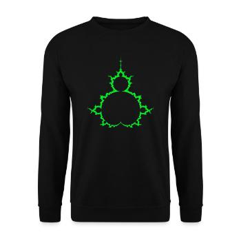 Motif fractal de Mandelbrot - Sweat-shirt Unisexe - noir - Devant - Alina (178cm) & Michal (187cm)