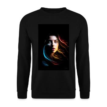 Sensual 1 - Unisex Sweatshirt - black - Front - Alina (178cm) & Michal (187cm)