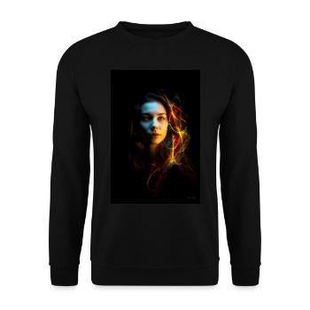 Sensual 3 - Unisex Sweatshirt - black - Front - Alina (178cm) & Michal (187cm)