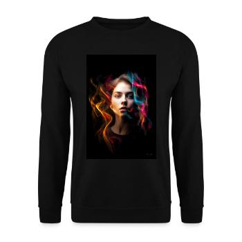 Sensual 4 - Unisex Sweatshirt - black - Front - Alina (178cm) & Michal (187cm)
