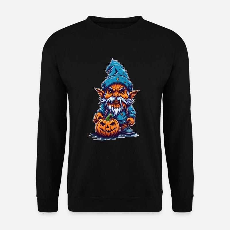 Halloween Wichtel Gnome - Unisex Pullover - Schwarz