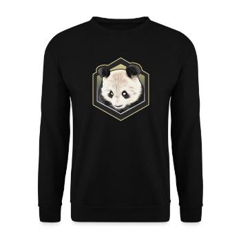 Logo ayrfrag hexagonal - Sweat-shirt Unisexe - noir - Devant - Alina (178cm) & Michal (187cm)