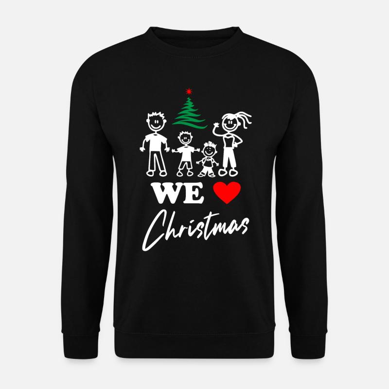 We Love Christmas - Unisex Pullover - Schwarz