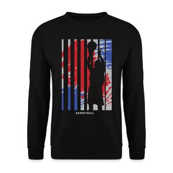 Basket-ball Basketteurs Joueurs - Sweat-shirt Unisexe - noir - Devant - Alina (178cm) & Michal (187cm)