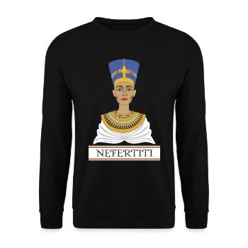 Néfertiti - Sweat-shirt Unisexe - noir - Devant - Alina (178cm) & Michal (187cm)