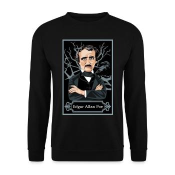 Edgar Allan Poe - Unisex Sweatshirt - black - Front - Alina (178cm) & Michal (187cm)