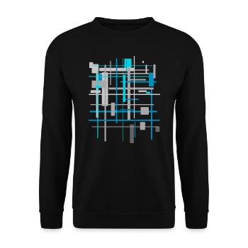 Architecture Patterns - Unisex Sweatshirt - black - Front - Alina (178cm) & Michal (187cm)