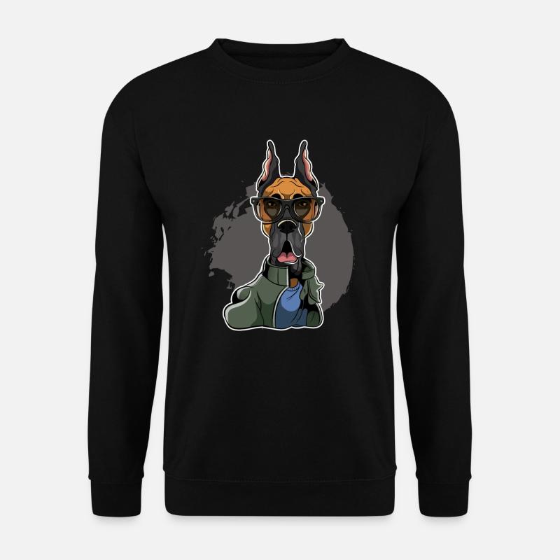 Great Dane - Deutsche Dogge - Unisex Pullover - Schwarz
