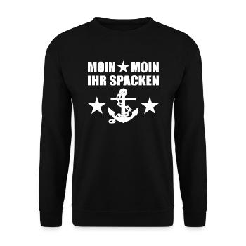 Moin - Unisex Pullover - Schwarz - Vorne - Alina (178cm) & Michal (187cm)