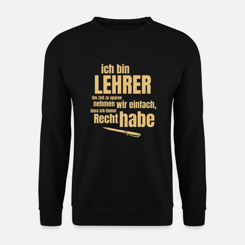 Lehrer - Unisex Pullover - Schwarz