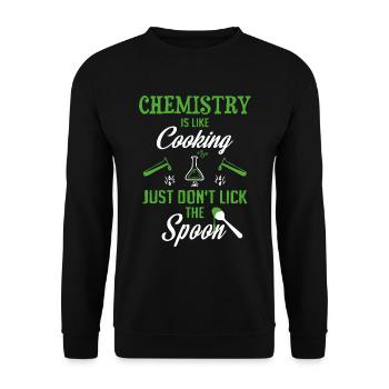 Chimiste Chimiste Chimiste Assistant De Chimiste Cadeau - Sweat-shirt Unisexe - noir - Devant - Alina (178cm) & Michal (187cm)