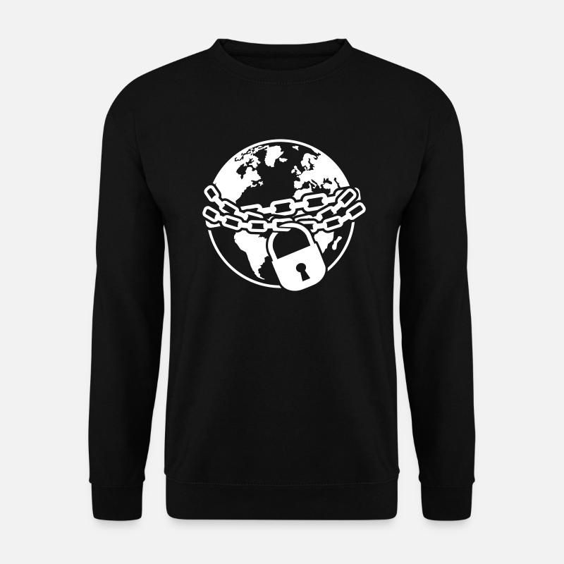 Lock down - Unisex Pullover - Schwarz