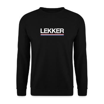 Lekker drapeau Pays-Bas Hollande néerlandaise - Sweat-shirt Unisexe - noir - Devant - Alina (178cm) & Michal (187cm)