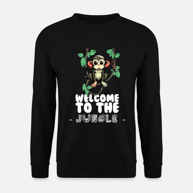 Willkommen im Dschungel - Unisex Pullover - Schwarz