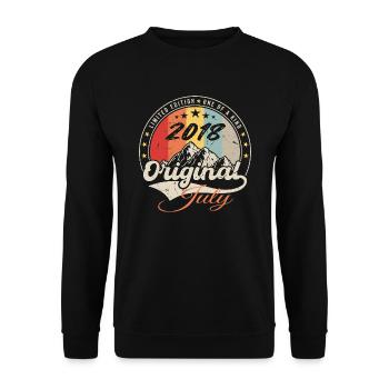 2018 July - Birthday Gift 2018 July - Unisex Sweatshirt - black - Front - Alina (178cm) & Michal (187cm)