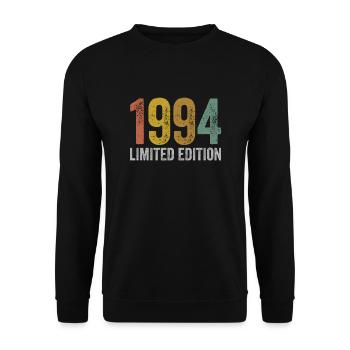 Millésime 1994 édition limitée anniversaire - Sweat-shirt Unisexe - noir - Devant - Alina (178cm) & Michal (187cm)