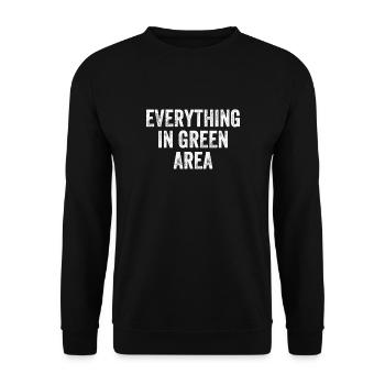Everything In Green Area Denglish - Unisex Sweatshirt - black - Front - Alina (178cm) & Michal (187cm)