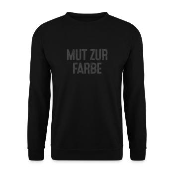 Courage de colorier gothique emo - Sweat-shirt Unisexe - noir - Devant - Alina (178cm) & Michal (187cm)