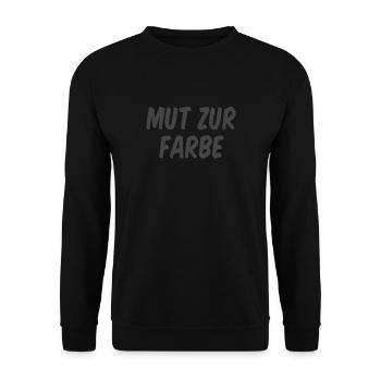 Courage de colorier gothique emo - Sweat-shirt Unisexe - noir - Devant - Alina (178cm) & Michal (187cm)
