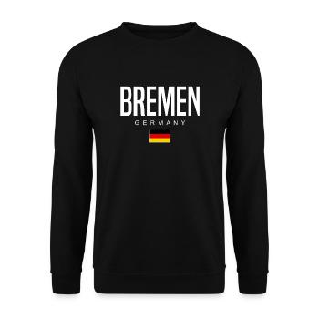 Bremen - Unisex Sweatshirt - black - Front - Alina (178cm) & Michal (187cm)
