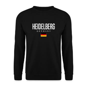 Heidelberg - Unisex Sweatshirt - black - Front - Alina (178cm) & Michal (187cm)