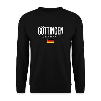 Göttingen - Unisex Pullover - Schwarz - Vorne - Alina (178cm) & Michal (187cm)