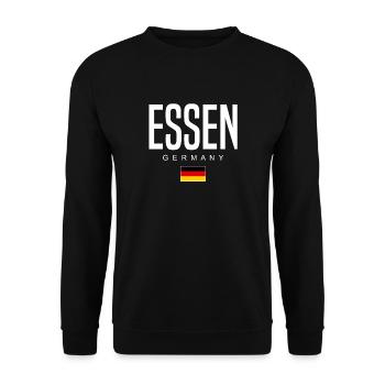 Eat - Unisex Sweatshirt - black - Front - Alina (178cm) & Michal (187cm)