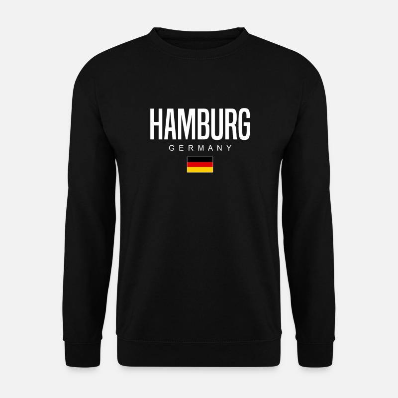 Hamburg - Unisex Pullover - Schwarz