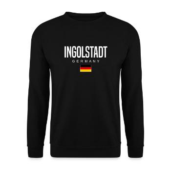 Ingolstadt - Sweat-shirt Unisexe - noir - Devant - Alina (178cm) & Michal (187cm)