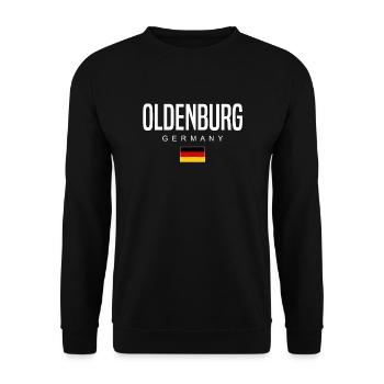 Oldenburg - Unisex Sweatshirt - black - Front - Alina (178cm) & Michal (187cm)