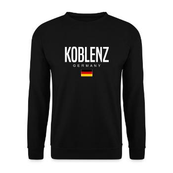 Koblenz - Unisex Sweatshirt - black - Front - Alina (178cm) & Michal (187cm)
