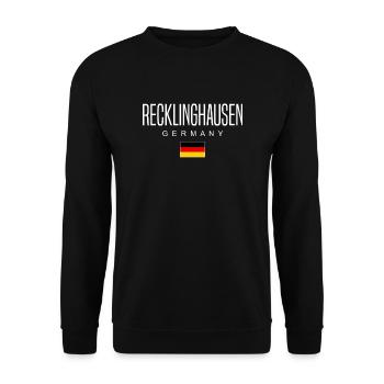 Recklinghausen - Unisex Pullover - Schwarz - Vorne - Alina (178cm) & Michal (187cm)