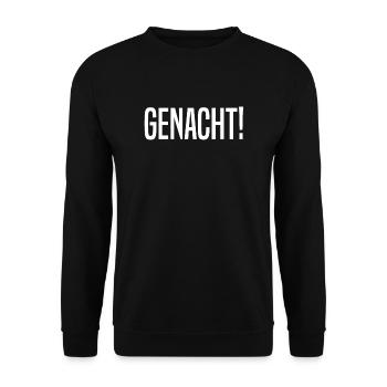 Genacht Hessen Hesse Hesse dialecte hessois - Sweat-shirt Unisexe - noir - Devant - Alina (178cm) & Michal (187cm)