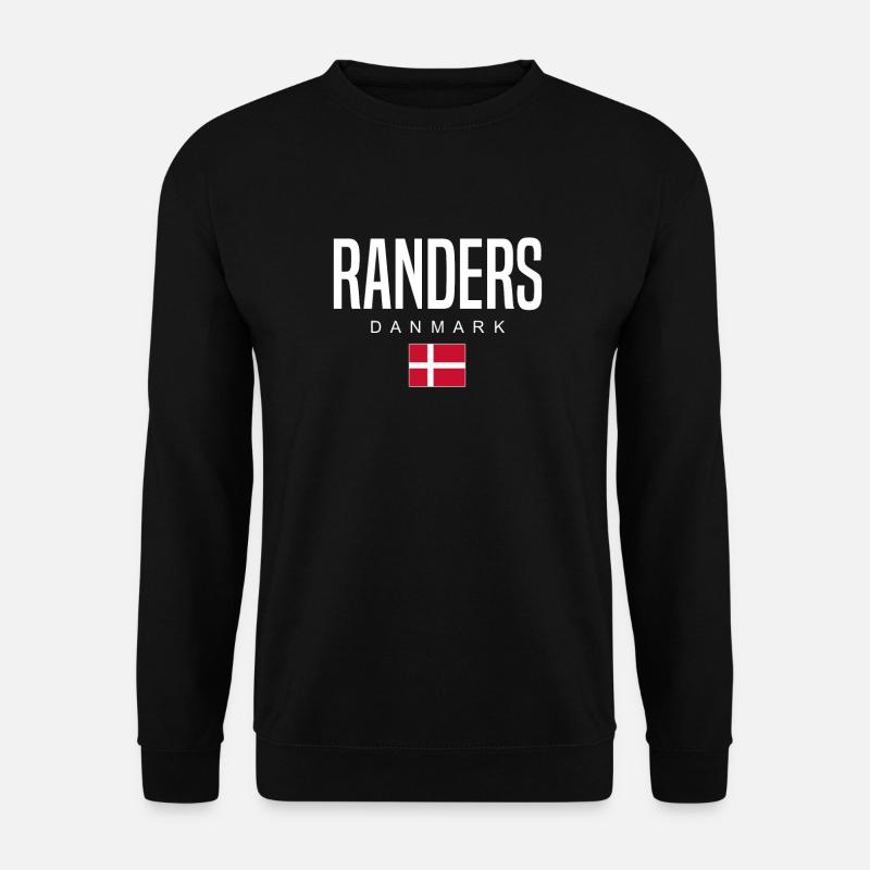 Randers, Danemark - Sweat-shirt Unisexe - noir