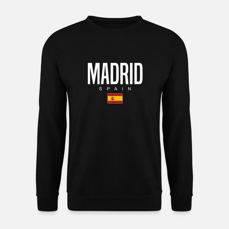 Madrid Spanien - Unisex Pullover - Schwarz