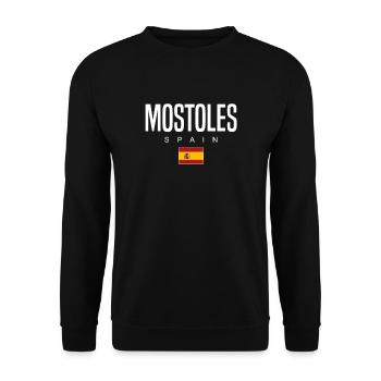 Mostoles Spain - Unisex Sweatshirt - black - Front - Alina (178cm) & Michal (187cm)
