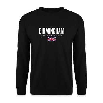 Birmingham, Royaume-Uni - Sweat-shirt Unisexe - noir - Devant - Alina (178cm) & Michal (187cm)