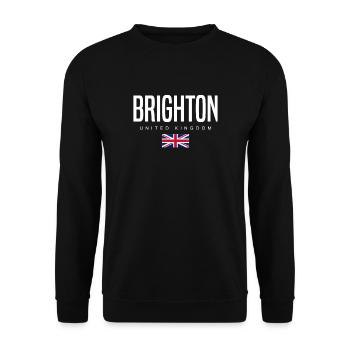 Brighton Vereinigtes Königreich - Unisex Pullover - Schwarz - Vorne - Alina (178cm) & Michal (187cm)