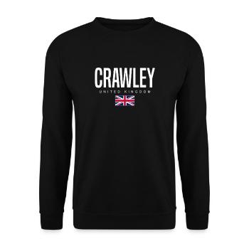 Crawley, Royaume-Uni - Sweat-shirt Unisexe - noir - Devant - Alina (178cm) & Michal (187cm)