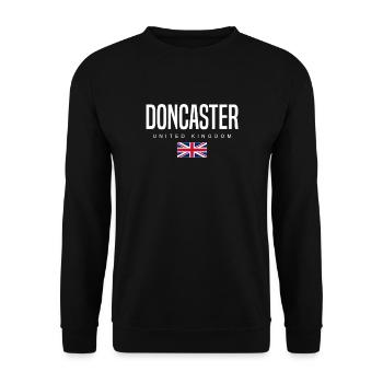 Doncaster Vereinigtes Königreich - Unisex Pullover - Schwarz - Vorne - Alina (178cm) & Michal (187cm)