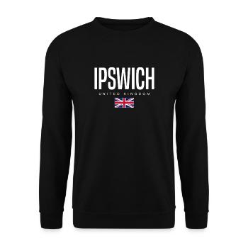 Ipswich, United Kingdom - Unisex Sweatshirt - black - Front - Alina (178cm) & Michal (187cm)