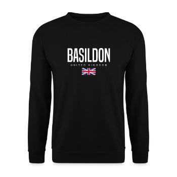 Basildon, Royaume-Uni - Sweat-shirt Unisexe - noir - Devant - Alina (178cm) & Michal (187cm)