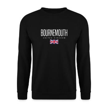 Bournemouth, Royaume-Uni - Sweat-shirt Unisexe - noir - Devant - Alina (178cm) & Michal (187cm)