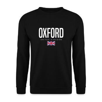 Oxford England Großbritannien - Unisex Pullover - Schwarz - Vorne - Alina (178cm) & Michal (187cm)