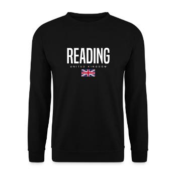 Reading England Großbritannien - Unisex Pullover - Schwarz - Vorne - Alina (178cm) & Michal (187cm)