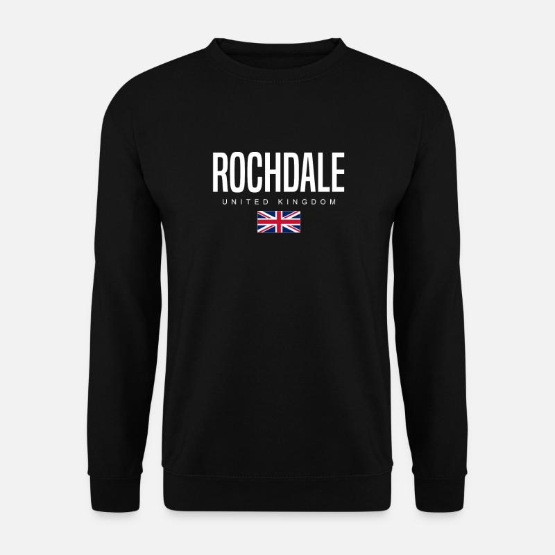 Rochdale, Angleterre, Royaume-Uni - Sweat-shirt Unisexe - noir