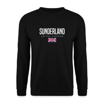 Sunderland England Großbritannien - Unisex Pullover - Schwarz - Vorne - Alina (178cm) & Michal (187cm)
