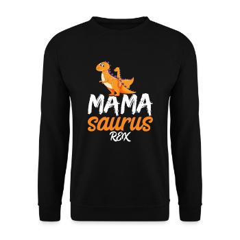Mama Saurus Rex passionnée chère mère maman - Sweat-shirt Unisexe - noir - Devant - Alina (178cm) & Michal (187cm)