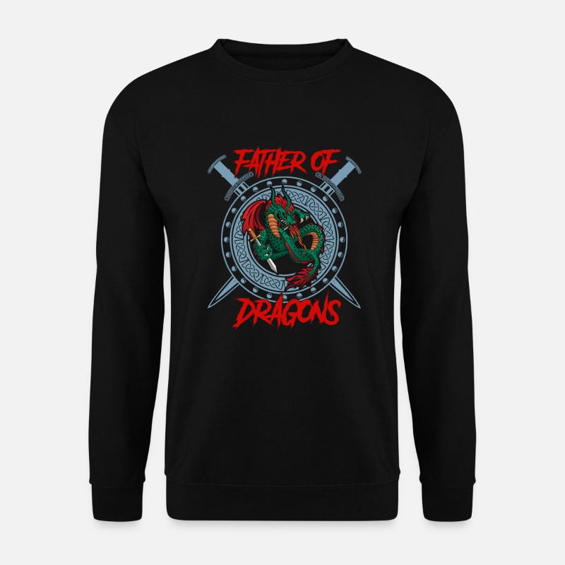 Father Of Dragons fantasievoll aufregend spannend - Unisex Pullover - Schwarz