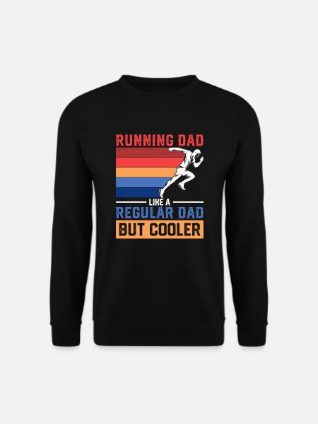 Running Dad Bester Papa Vater Marathonvorbereitung - Unisex Pullover - Schwarz